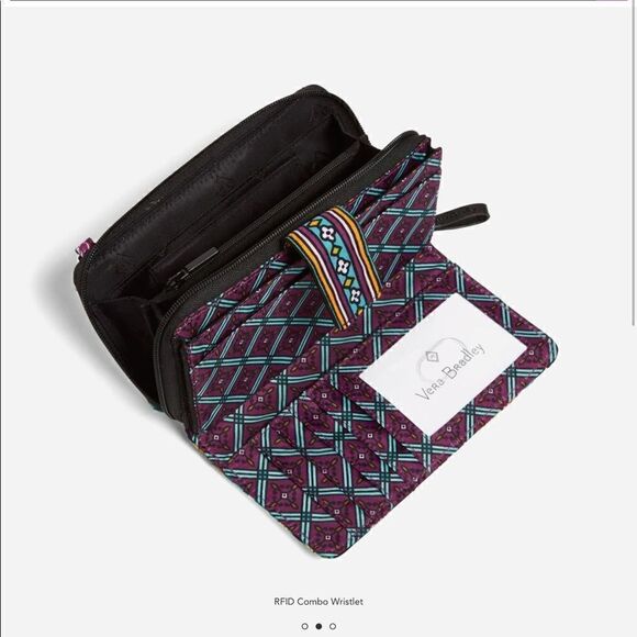 Vera Bradley Iconic RFID Combo Wristlet - Vines Floral - Picture 7 of 7